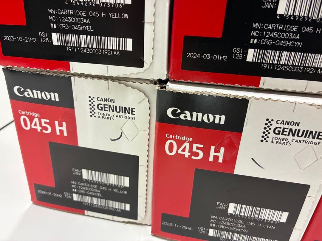 [未使用品] Canon 045 H トナーカートリッジ 4色 x 3セット