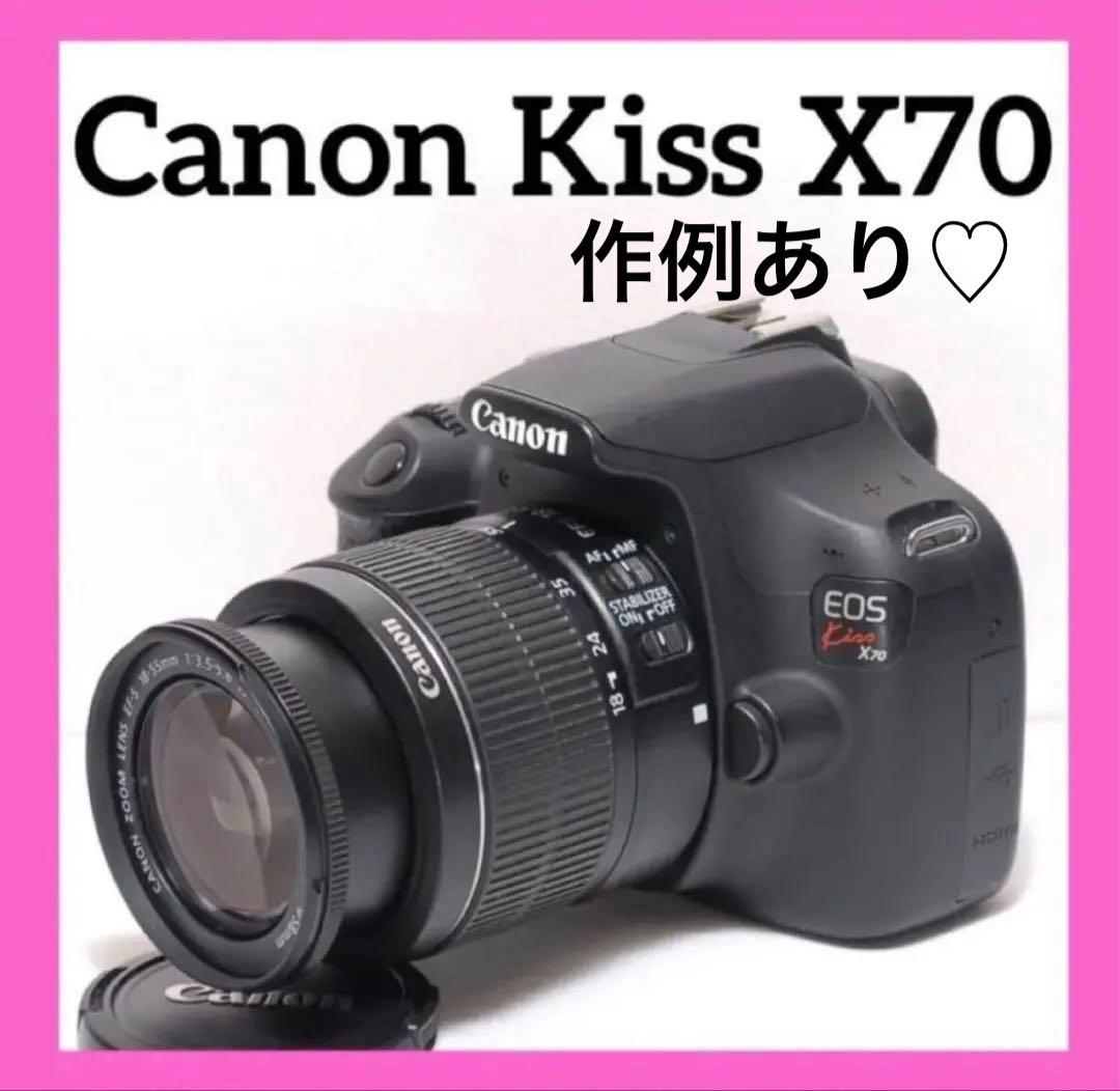 美品✨高画質✨Canon Kiss X70✨シングルレンズ✨簡単操作✨スマホ転送
