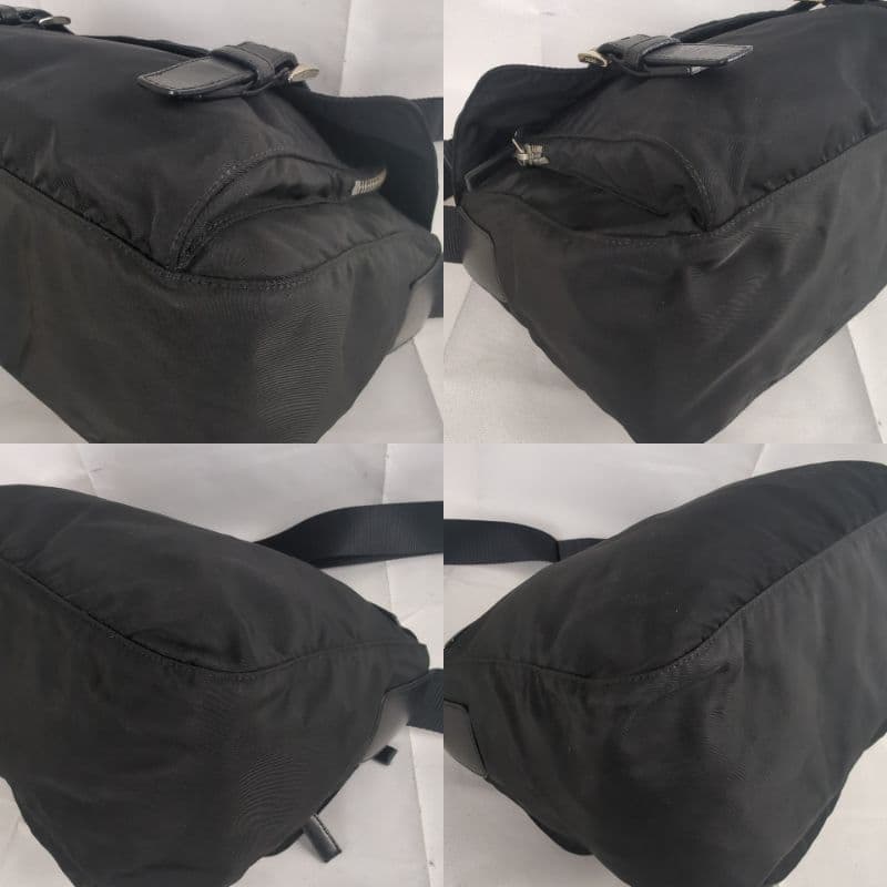 PRADA プラダ ナイロン ショルダー メッセンジャーバッグ プレート ロゴ