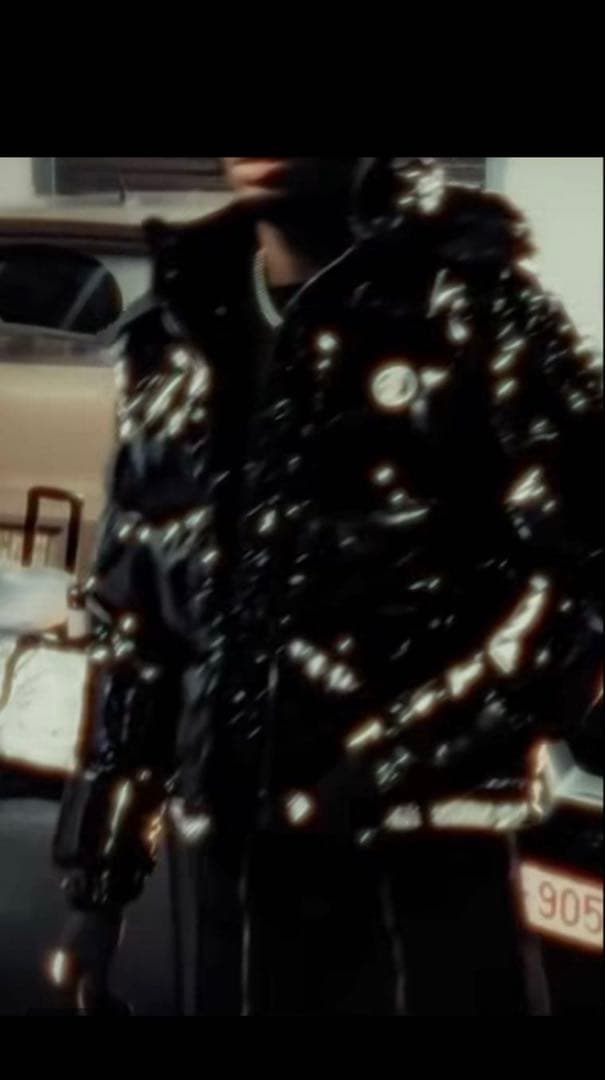 lucamachain ダウン テカテカ 黒 Msize