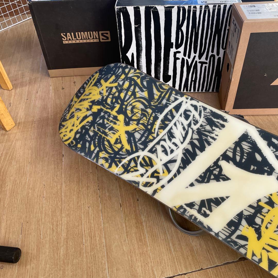 BURTON　バートン　スノーボードセット　MISSIONバインディング付