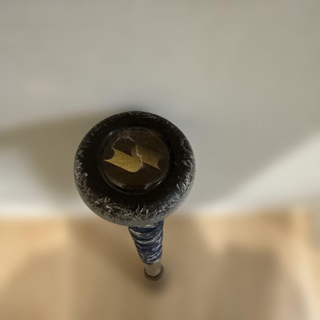 ミ*ド様 MM18 軟式バット 黒/青　573g 80cm