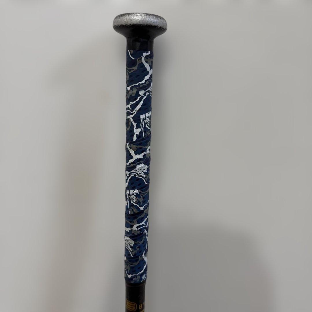 ミ*ド様 MM18 軟式バット 黒/青　573g 80cm