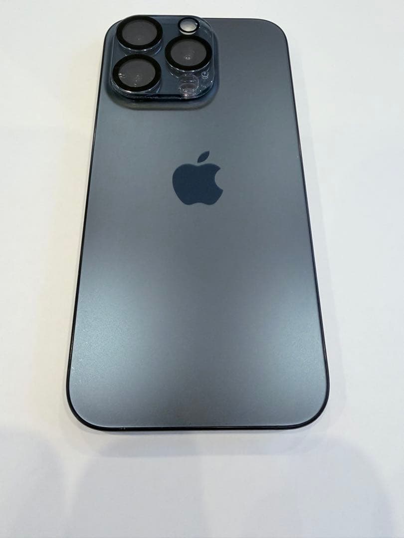 【美品】iPhone 15 Proブルーチタニウム256GB フィルム、ケース込