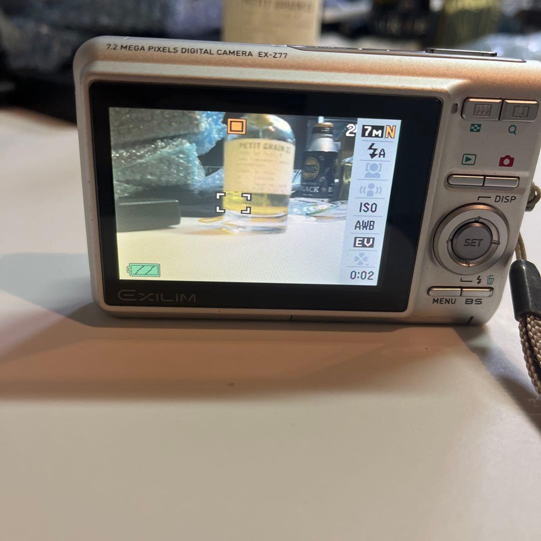 CASIO EXILIM EX-Z77 シルバー バッテリー付き