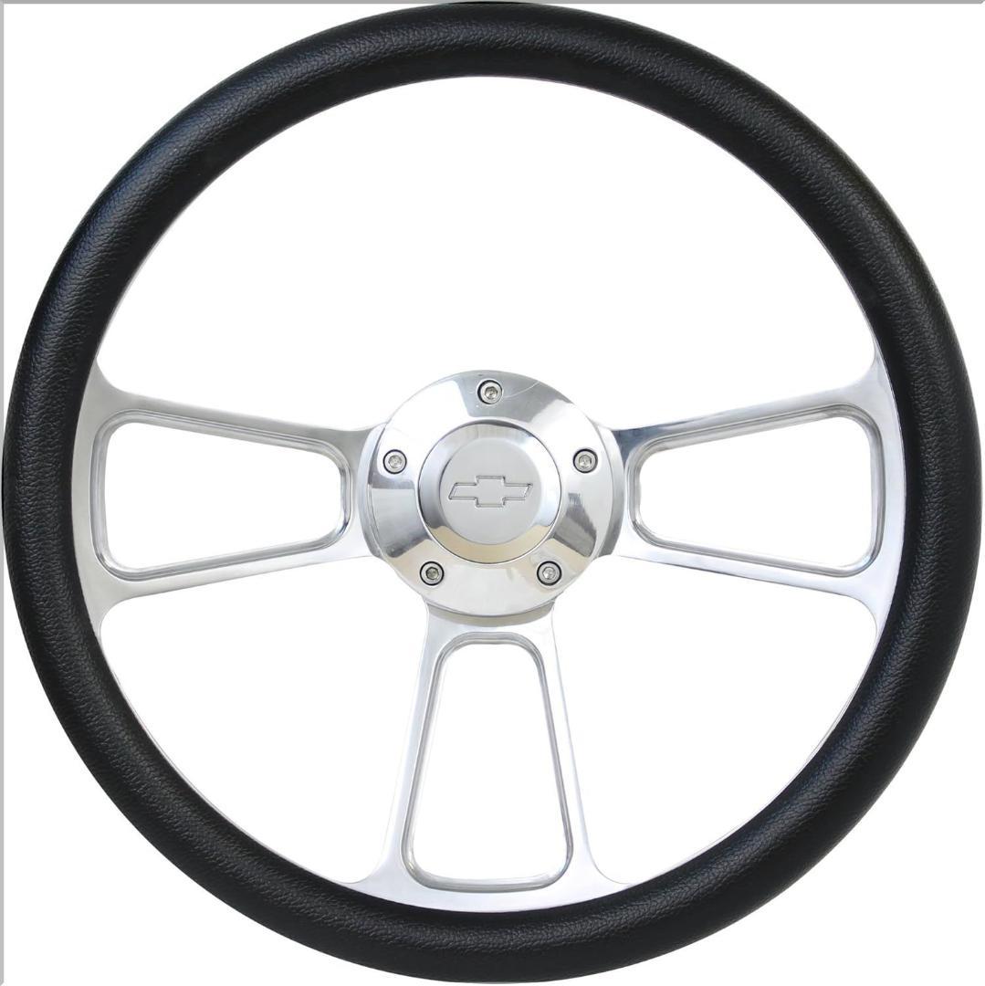 Forever Sharp★14インチ ビレットステアリング★シボレーホーン