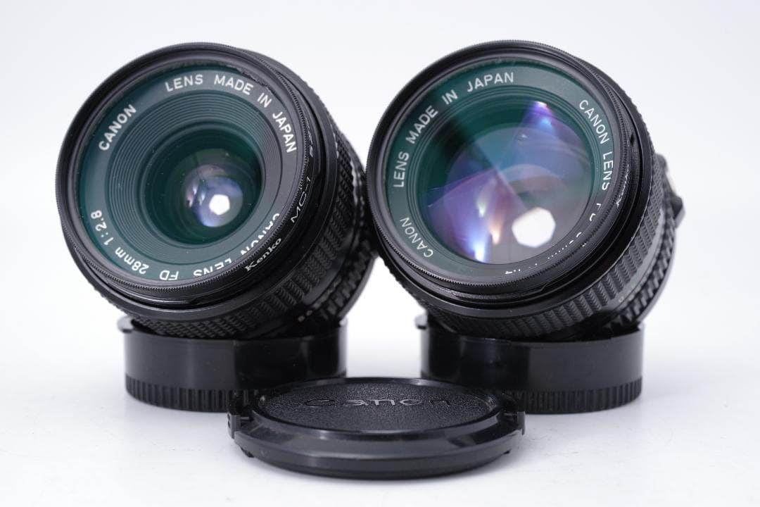 フィルムカメラ CANON LENS NEW FD 28mm F2.8 / 50mm F1.4