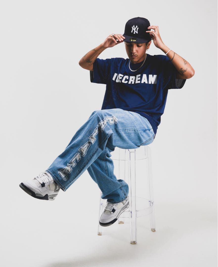 パンツ PALACE P90 College Stress Baggy Jean 34