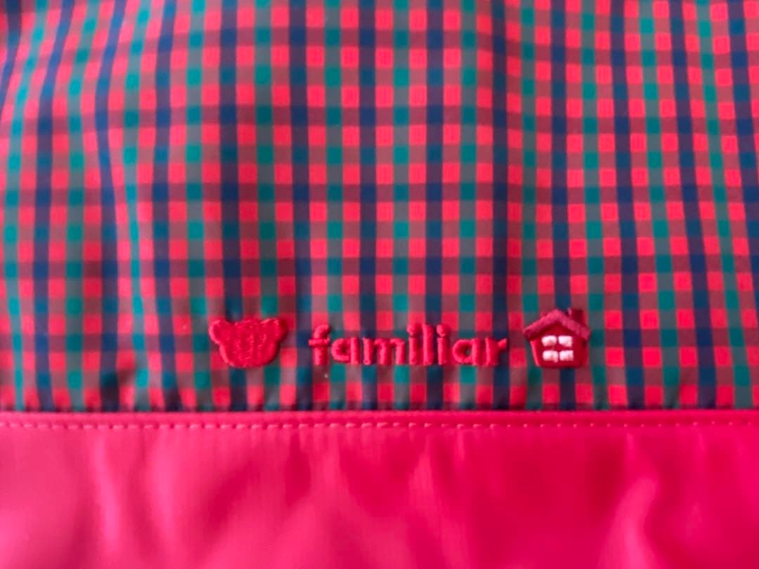 ファミリアfamiliar 手さげかばん チャック付きリフレクター付　新品未使用
