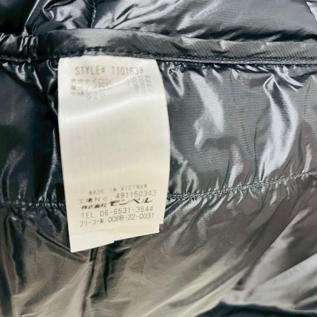 モンベル　パーマフロストライトダウンパーカ　ブラック　M　スタッフバッグなし