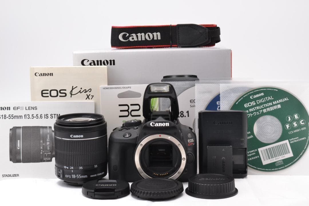 ■ 美品 ■ キャノン　Canon Kiss X7 レンズキット S数929回