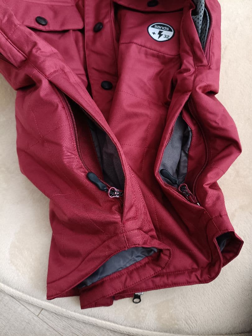 sands 赤 青 スノーボード ジャケット パンツ　ウェア 上下 セット　M