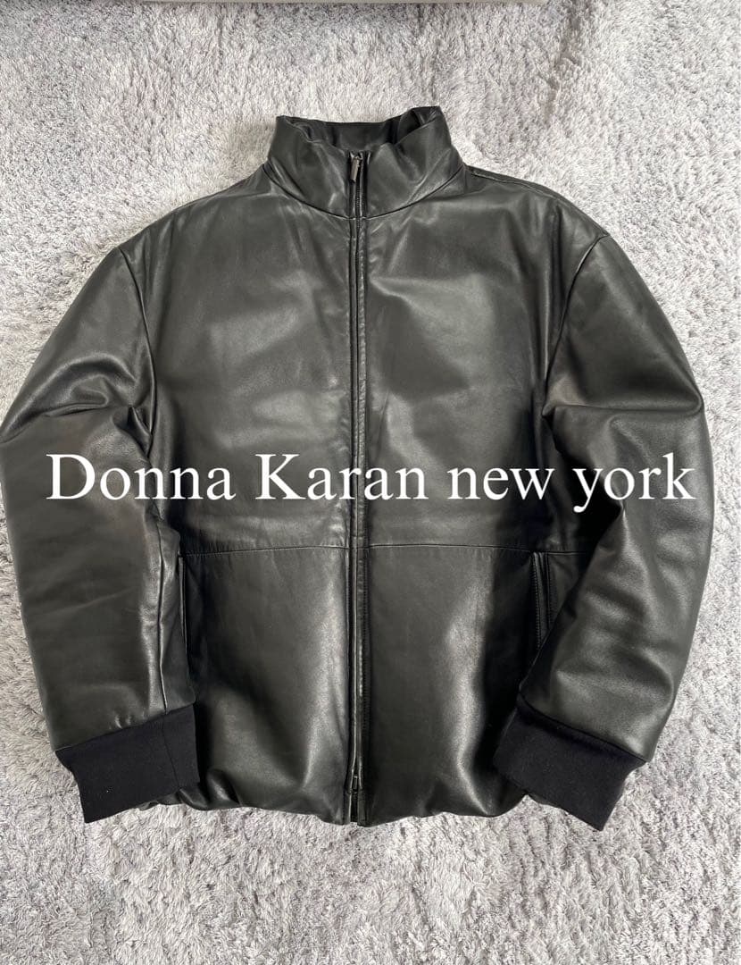 Donna Karan new york レザーダウンジャケット