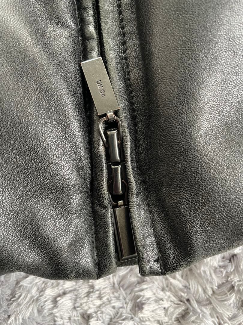 Donna Karan new york レザーダウンジャケット