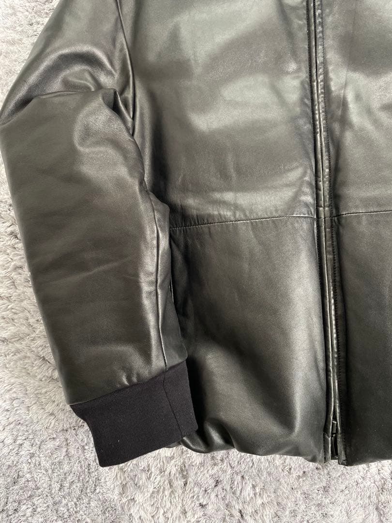 Donna Karan new york レザーダウンジャケット