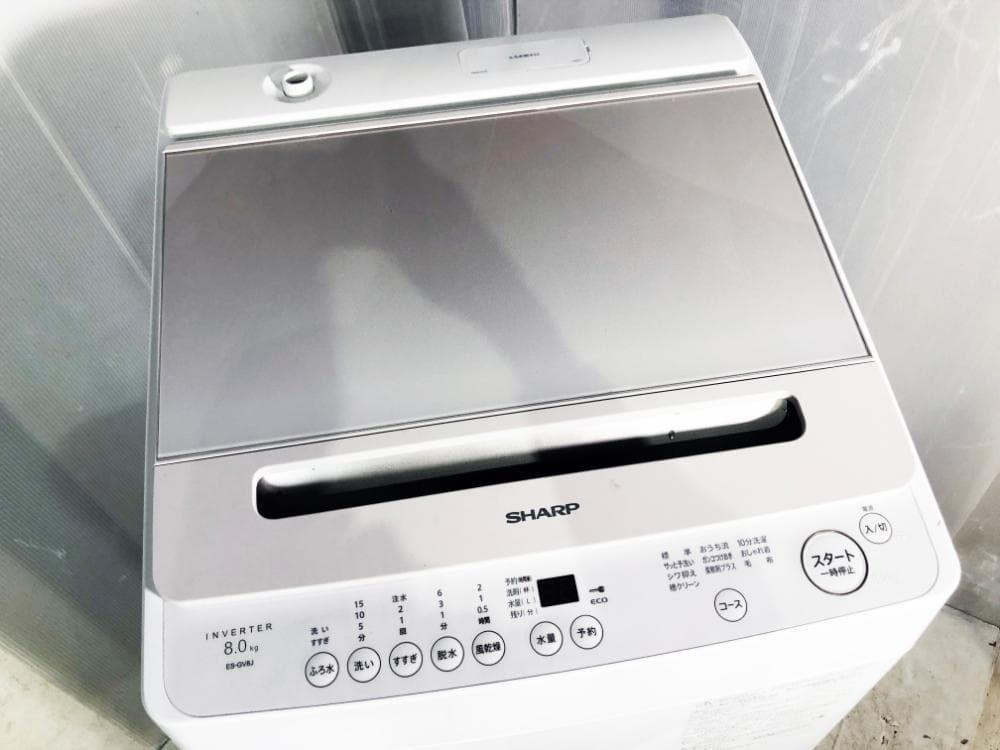 玄関前配送★分解洗浄済！2025年製★SHARP 8㎏【ES-GV8J】G4HH