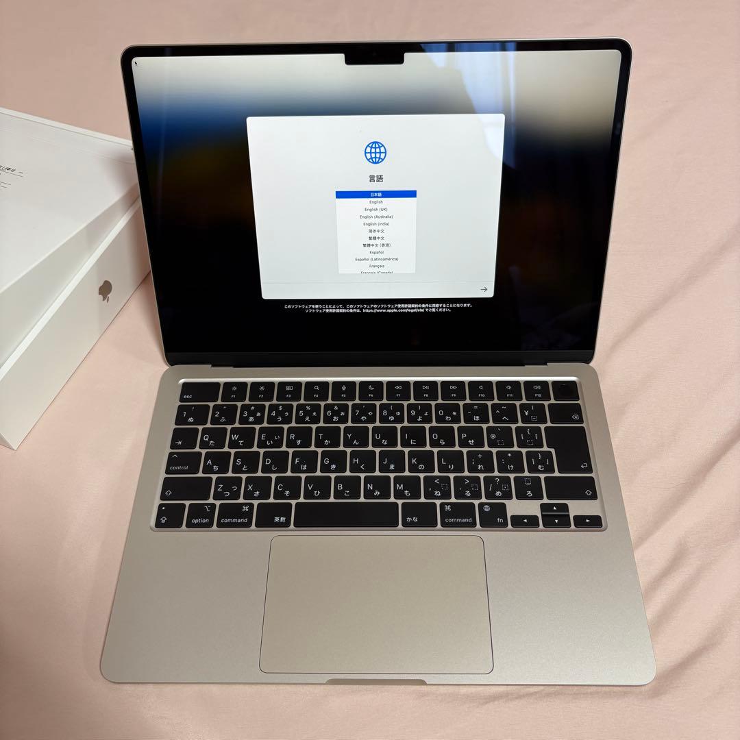 【美品】MacBook Air M3 2023スターライト