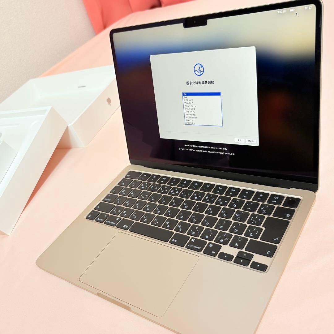 【美品】MacBook Air M3 2023スターライト