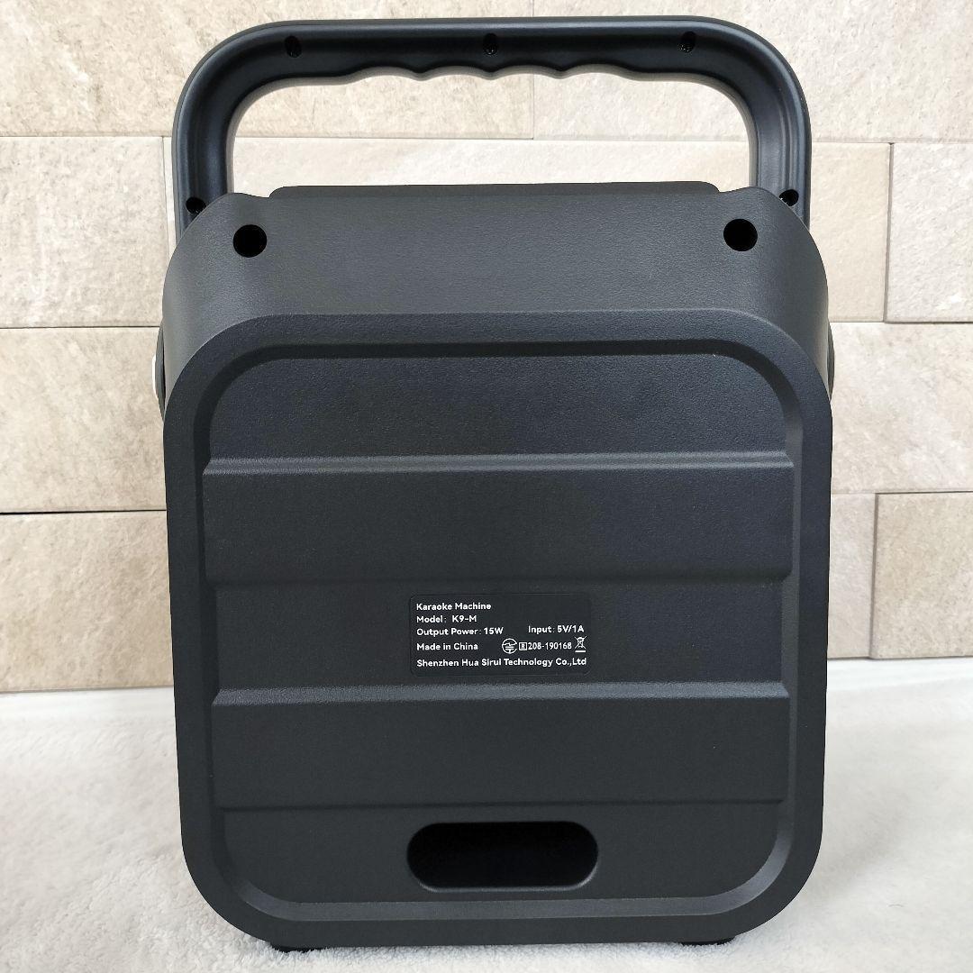 スピーカー カラオケセット マイクつき Bluetooth 小型 LEDモード