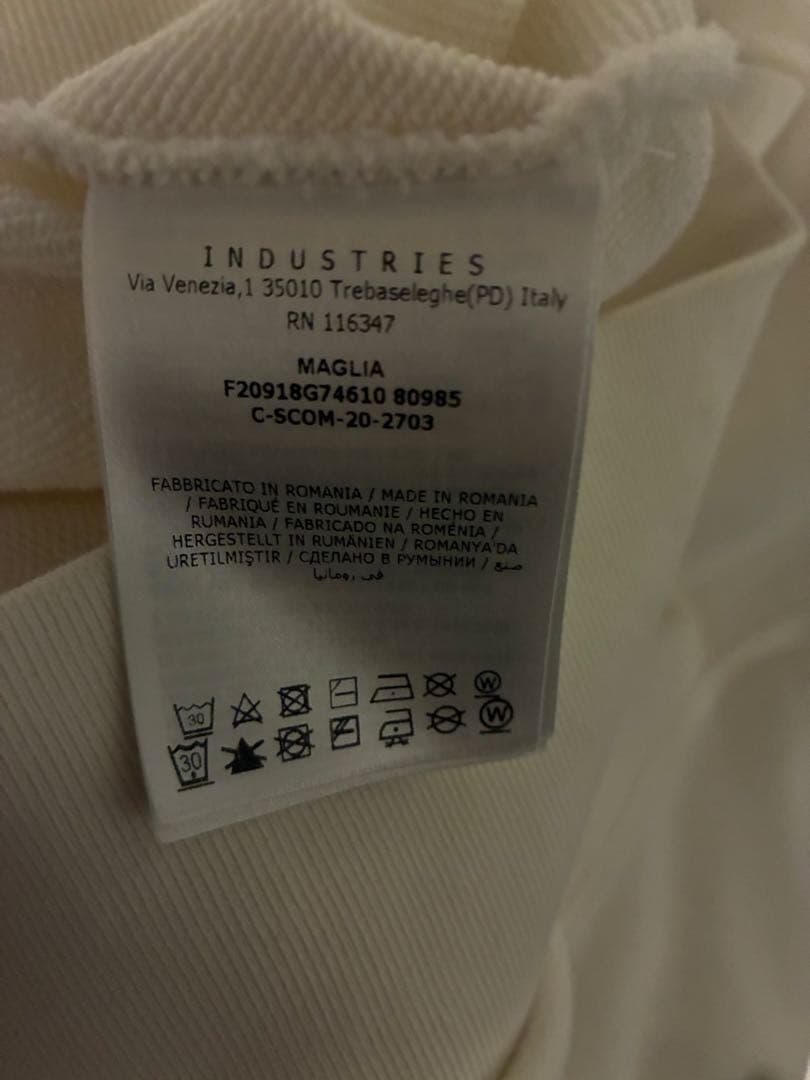 コタローフロントロゴ付きパーカー ホワイト