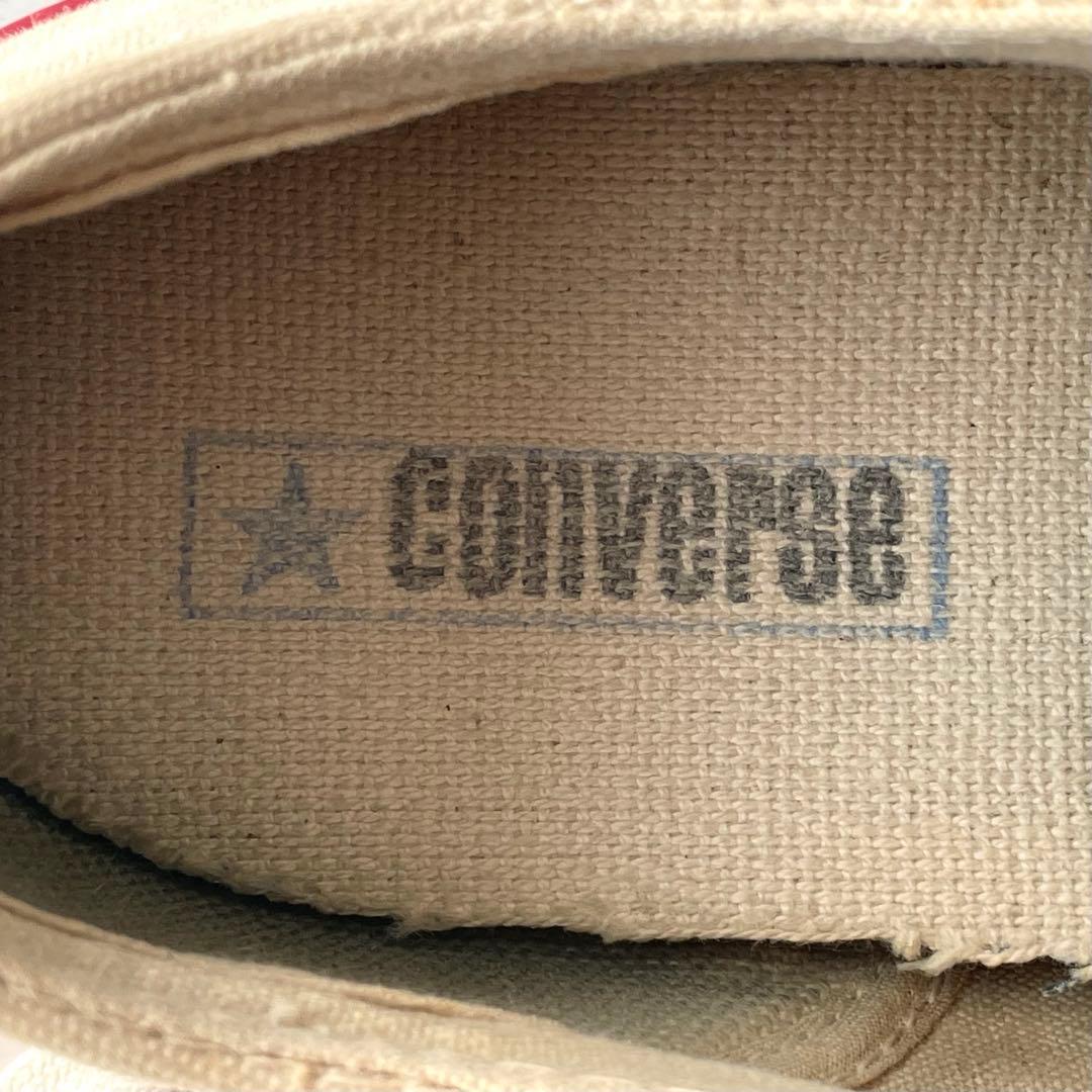 貴重な三ツ星！良い雰囲気！US9！70s コンバース チャックテイラー 生成り