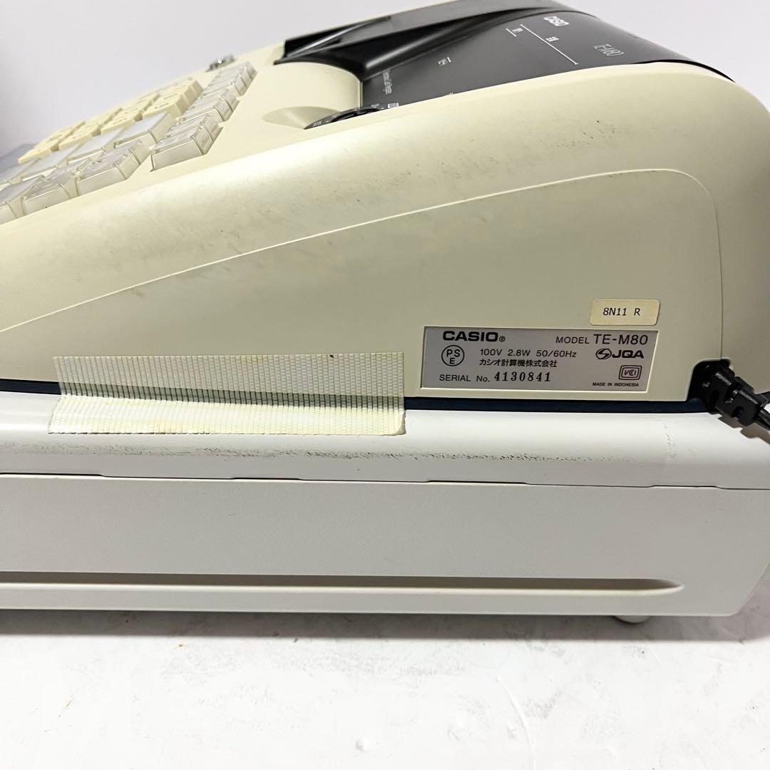 CASIO カシオ計算機 電子レジスター TE-M80 ロール紙 モード鍵