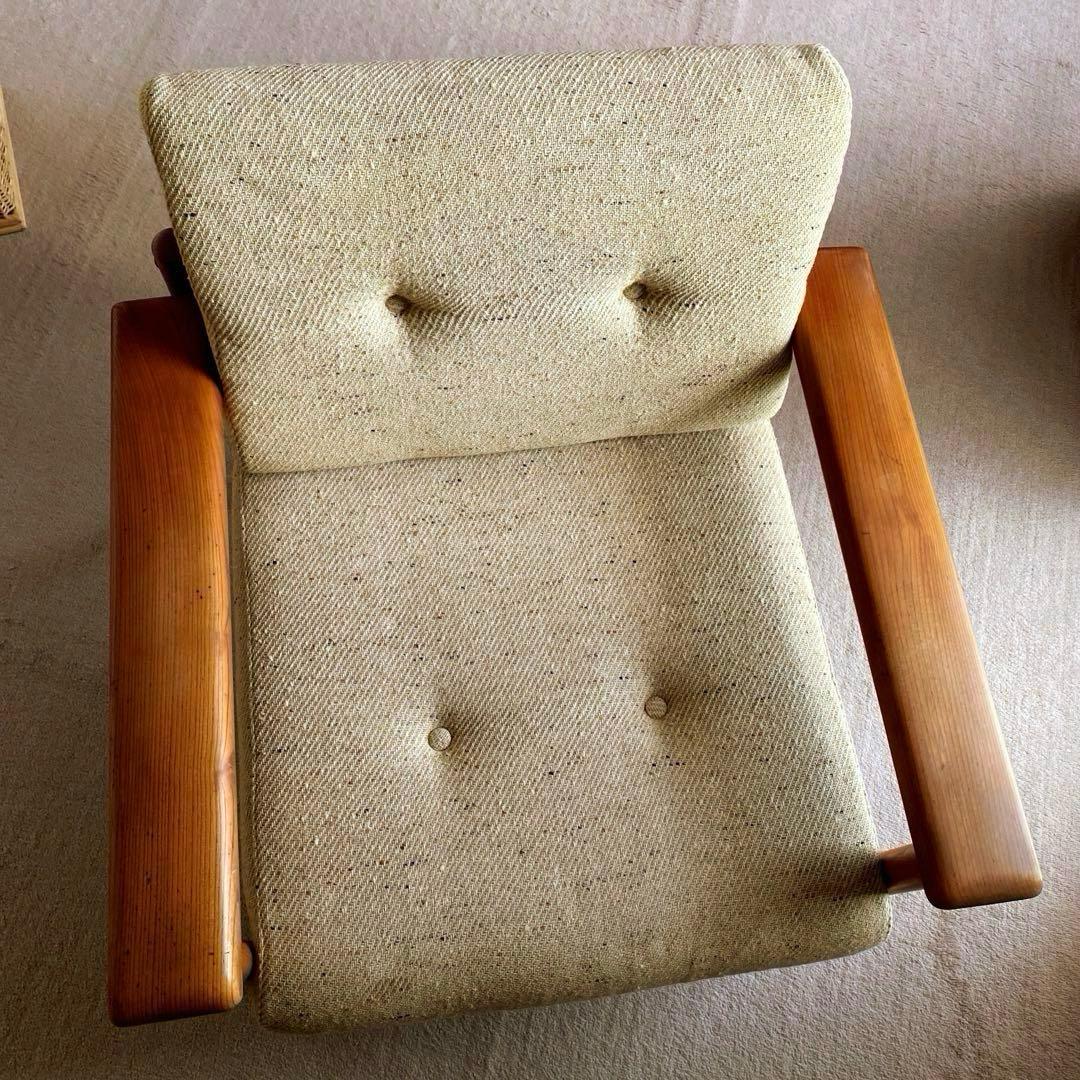 【KOSUGA】ケヤキシリーズ　1Pソファ　希少ビンテージ　古き良きもの