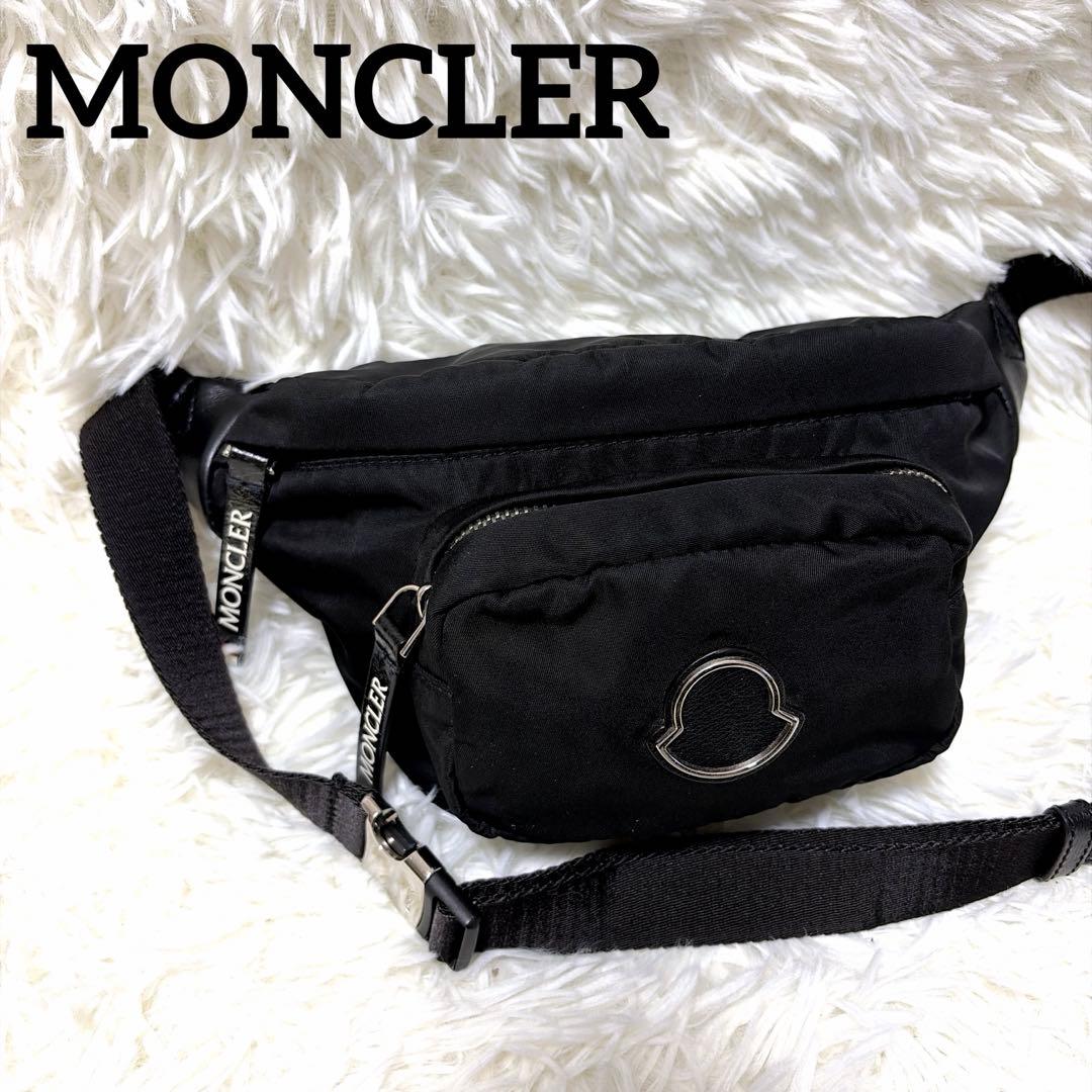 【美品】モンクレール FELICIE GM ボディバッグ ブラック 確実正規品