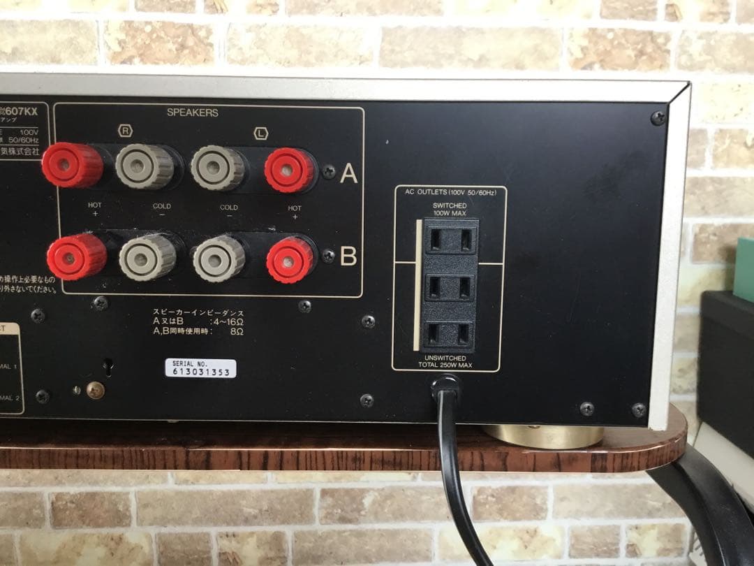 SANSUI AU-α 607KX プリメインアンプ 動作確認済み　着払い対応