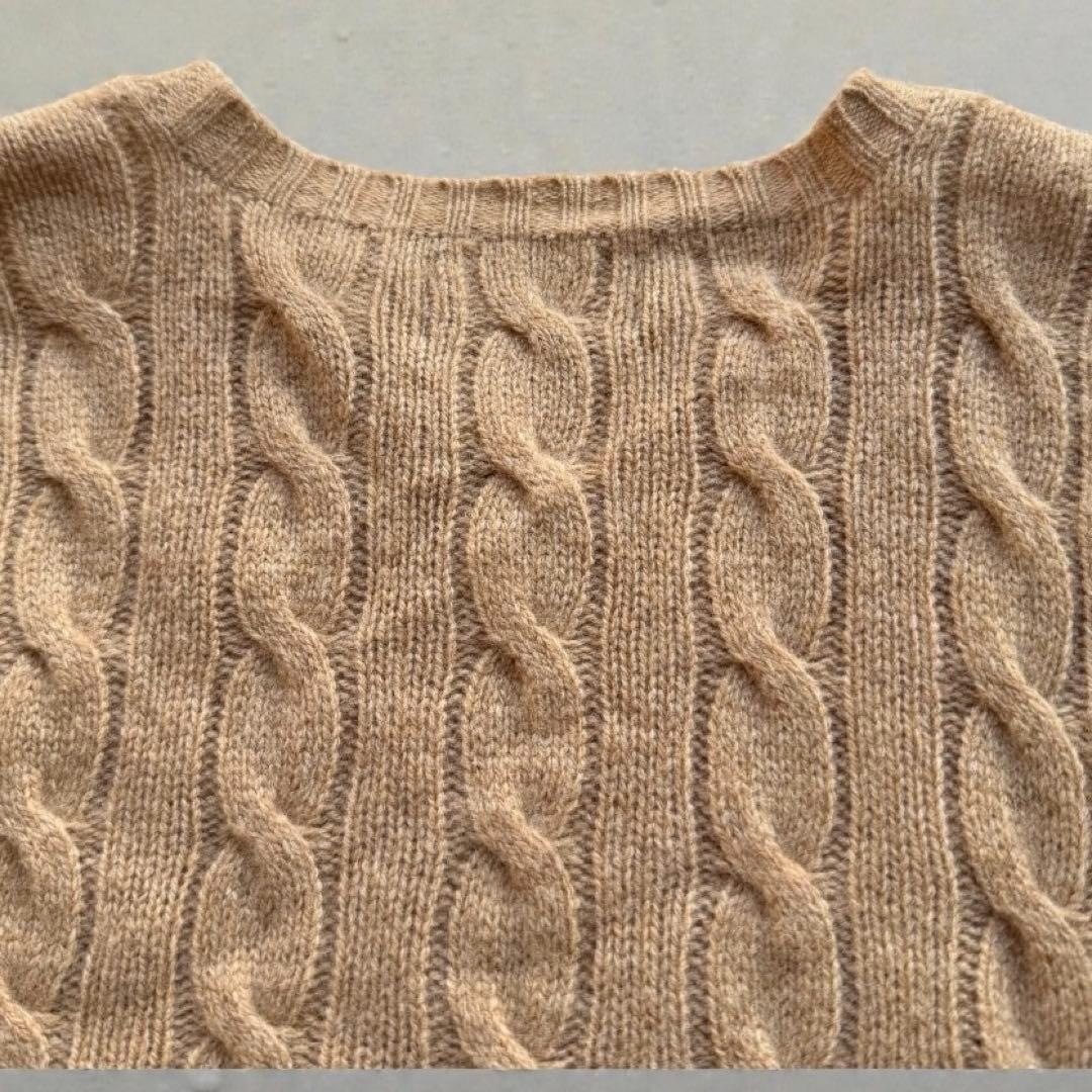 2024年製　ラルフローレン ケーブルニット ウール×カシミヤ ユニセックス可