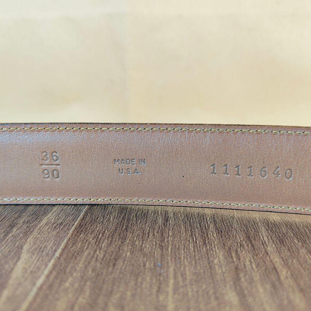 【Vintage USA製】ブルックスブラザーズ　高級艶バーガンディドレスベルト