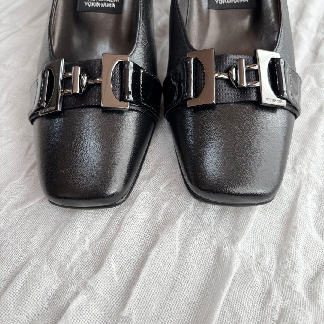 【新品未使用】 MIHAMA(ミハマ) パンプス スクエア バックル フォーマル