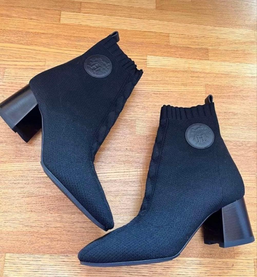 tukky　【極美品】一度のみ着用　エルメス　ショートブーツ