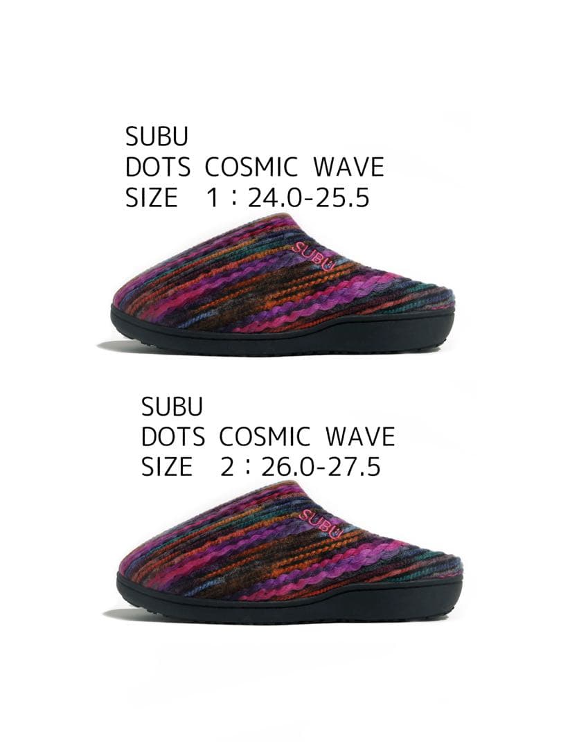 2足　SUBU DOTS COSMIC WAVE サイズ1 サイズ2
