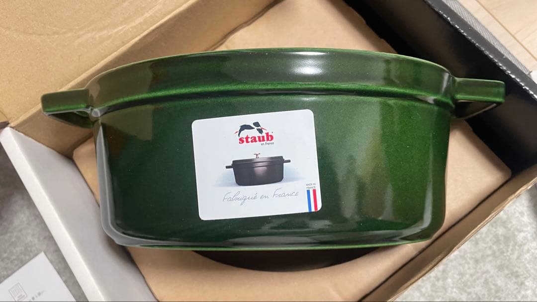 STAUB ミナペルホネン 23cm フォレスト ココット オーバル