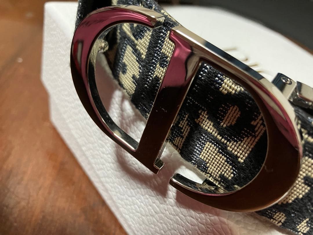 Dior ロゴ入りキャンバスベルト
