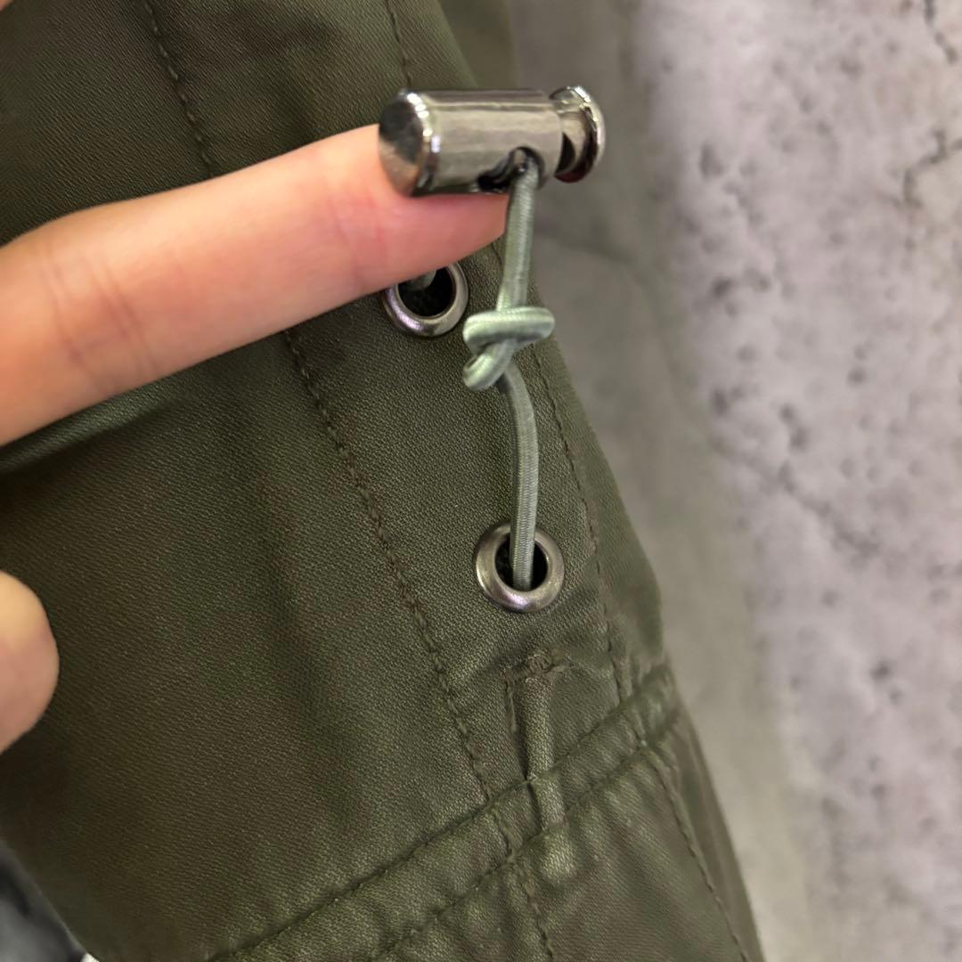 y2k00s 変形ミリタリージャケット　ネオグランジ　ギミック　リブ　ハイネック