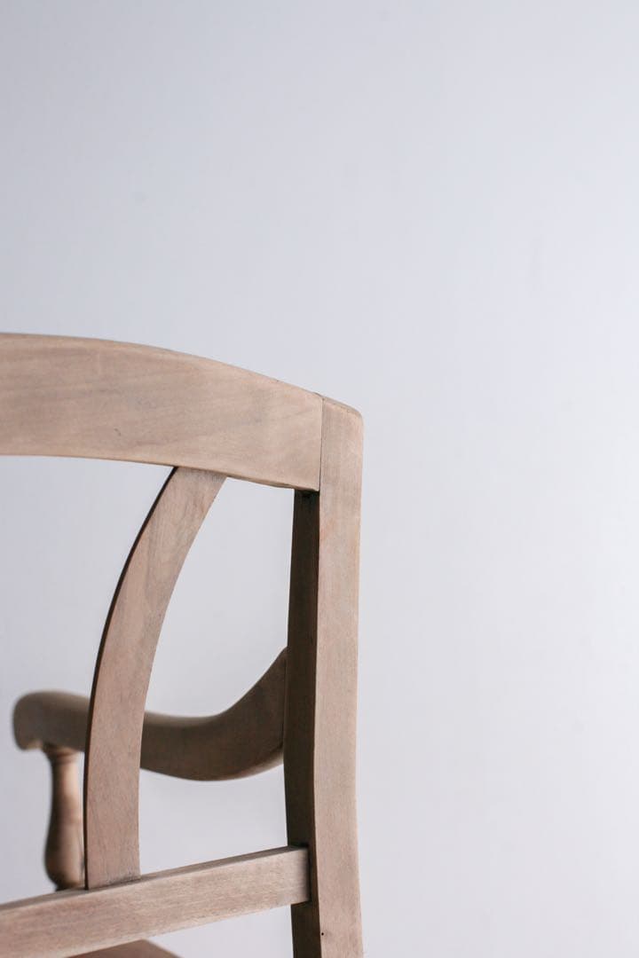 フランス　収納付きチェア　ダイニングチェア　無垢材　ブロカント　古家具