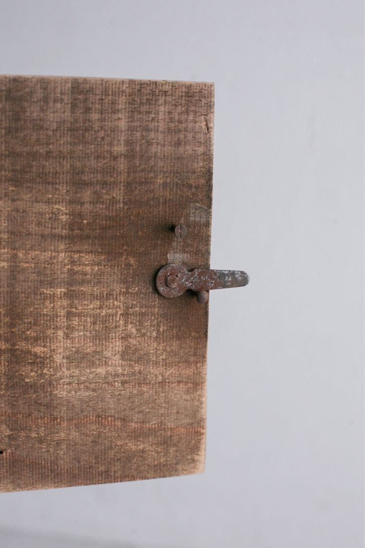 フランス　収納付きチェア　ダイニングチェア　無垢材　ブロカント　古家具