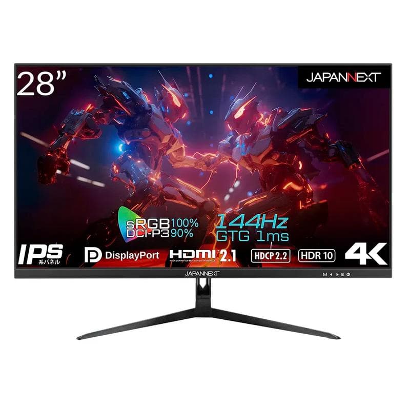 JAPANNEXT 4K 28インチ 144Hz ゲーミングモニター