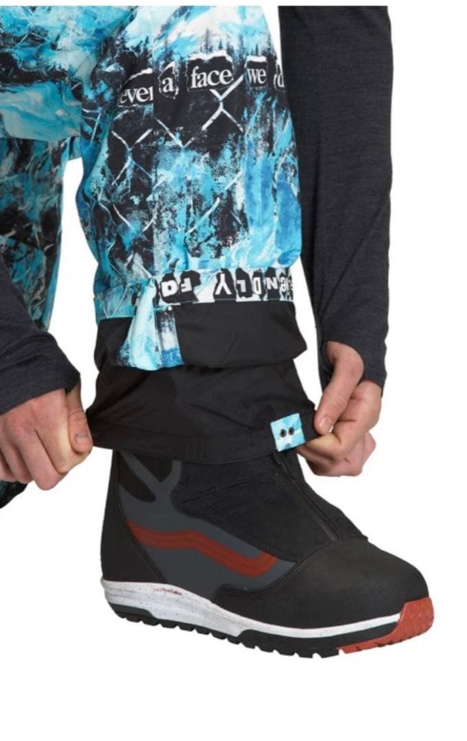 ノースフェイス L/R PRINTED DRAGLINE BIBS ビブ パンツ