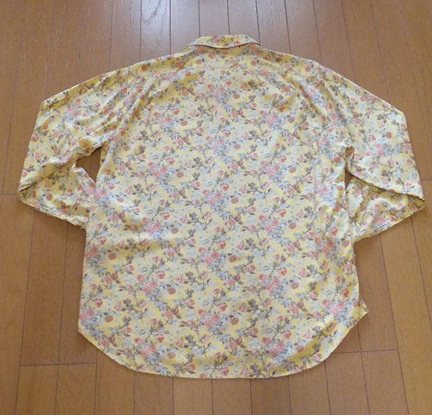 ★美品★カールヘルム★ ピンクハウス 長袖レーヨン シャツ　バラ柄
