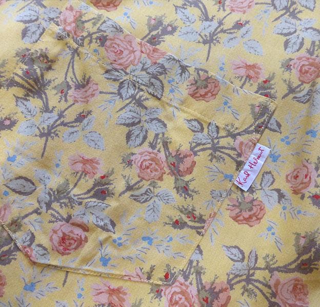 ★美品★カールヘルム★ ピンクハウス 長袖レーヨン シャツ　バラ柄