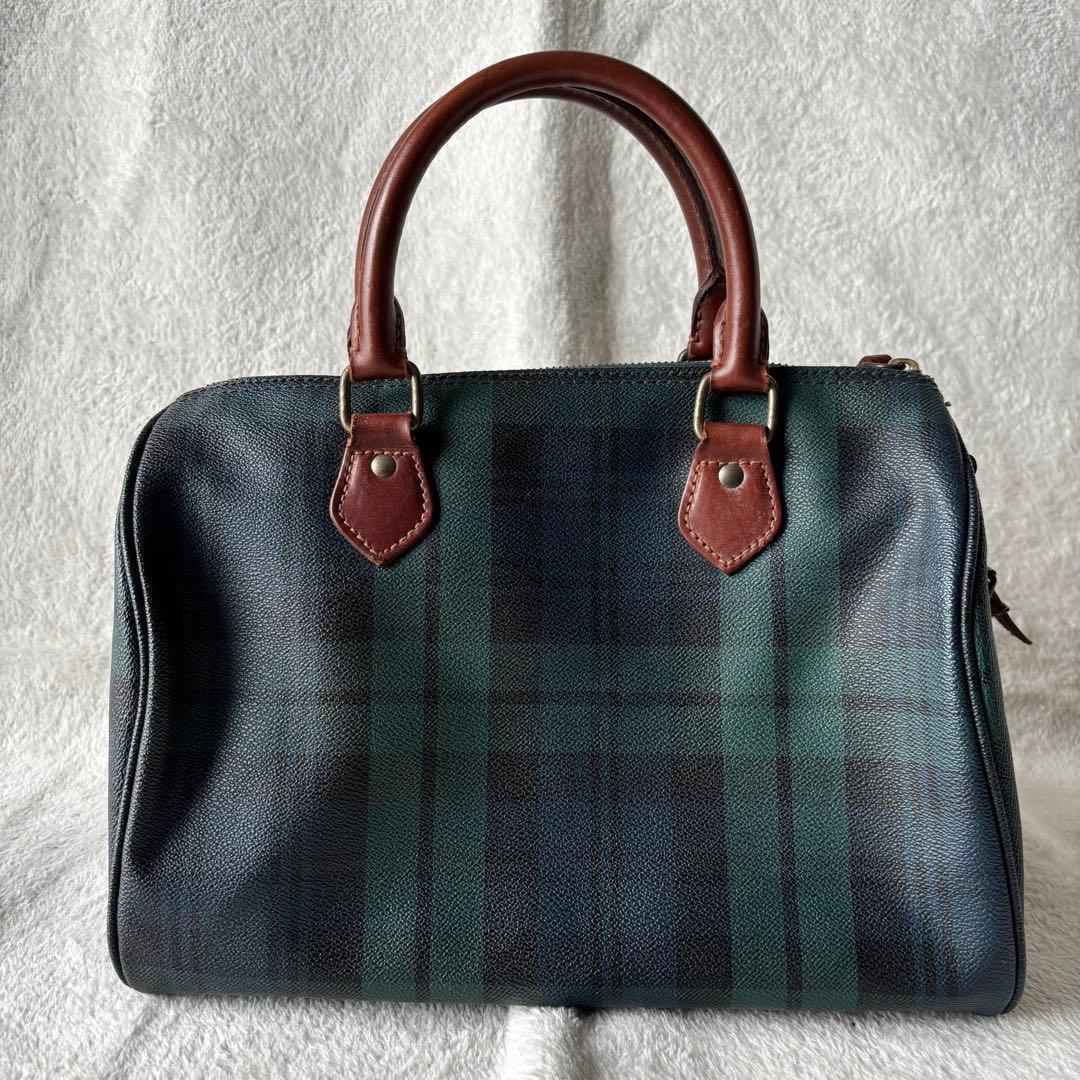 ✨️美品✨️ ポロラルフローレン ミニボストンバッグ グリーン PVCレザー 緑