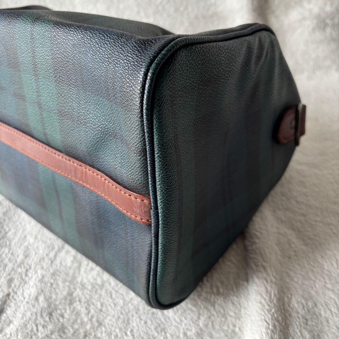 ✨️美品✨️ ポロラルフローレン ミニボストンバッグ グリーン PVCレザー 緑