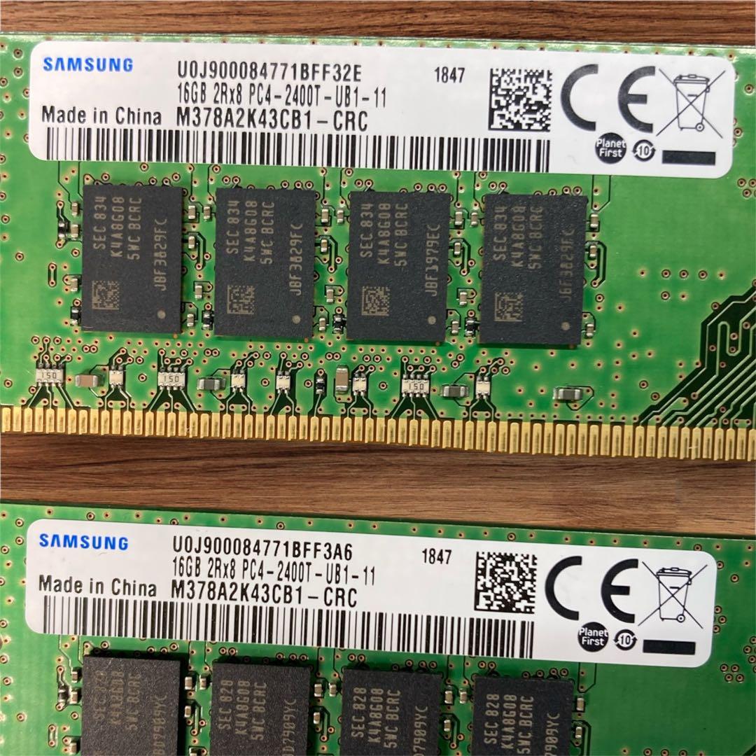 【Memtest済】Samsung 16GB×2 32GB DDR4-2400T
