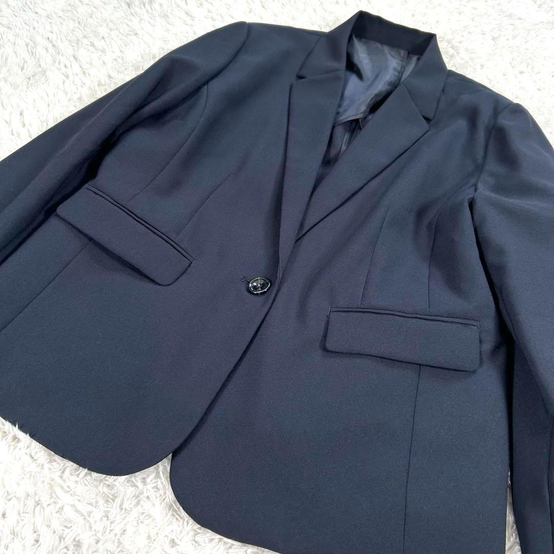 【大きいサイズ 4L】　RUIRUE BOUTIQUE　パンツスーツ　紺