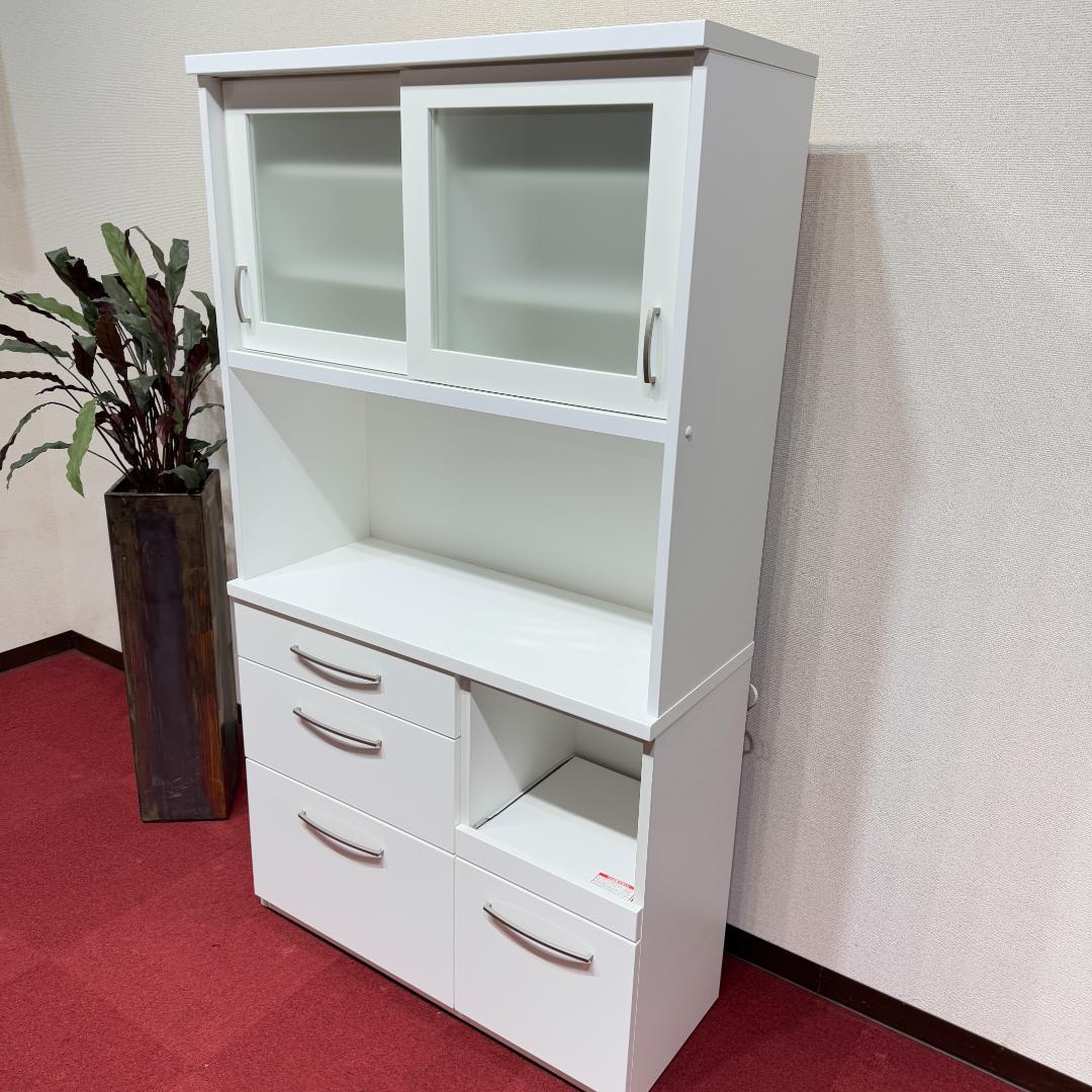 東京23区送料無料　超美品ニトリキッチンボード　幅100㎝　キッチン収納　食器棚