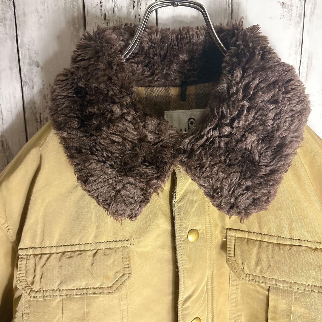 70s WoolRich 襟ボア 短丈ブルゾン XL ジャケット USA製