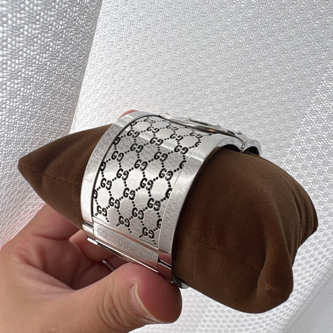 A*e様 GUCCI GGパターン シルバー 時計